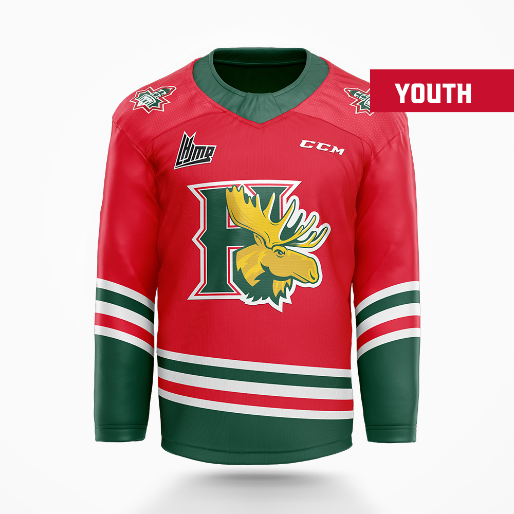 Halifax Mooseheads '94 Replica Red Jersey - Youth