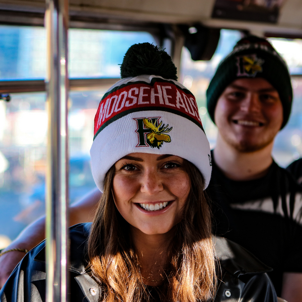 Halifax Mooseheads New Era Banner Knit w/White Cuff Official Halifax