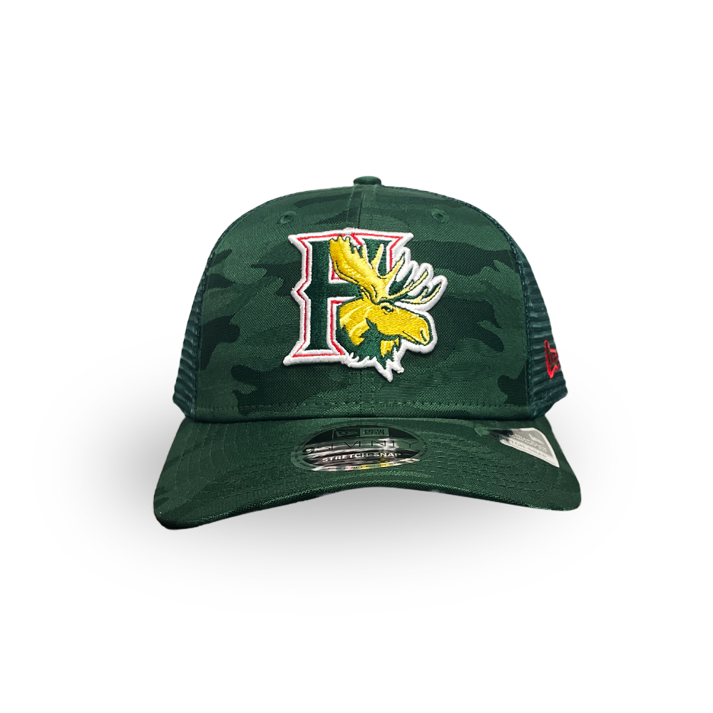 Halifax Mooseheads CAMO 9Seventy Trucker Hat by New Era