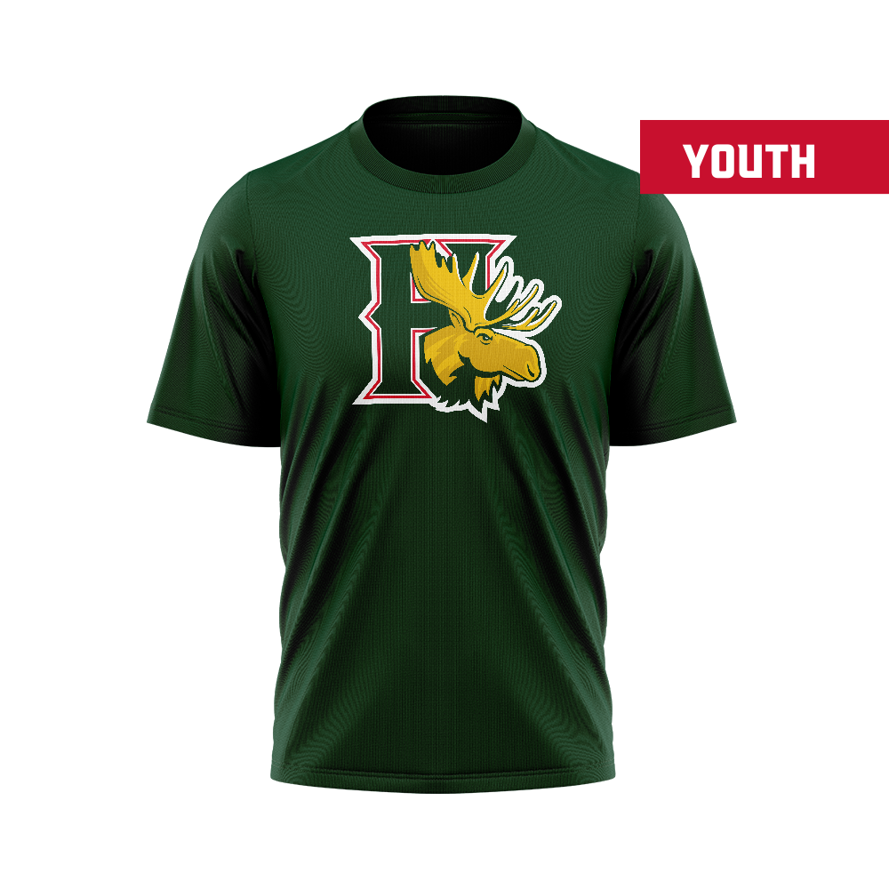 Halifax Mooseheads Team Logo Green T-Shirt - Youth
