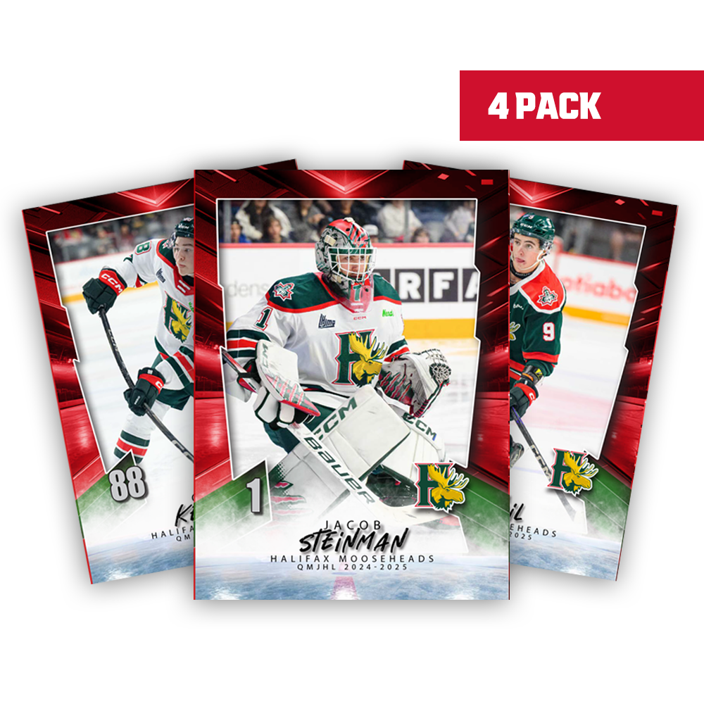 (4 Pack) 2024-25 Halifax Mooseheads Hockey Cards