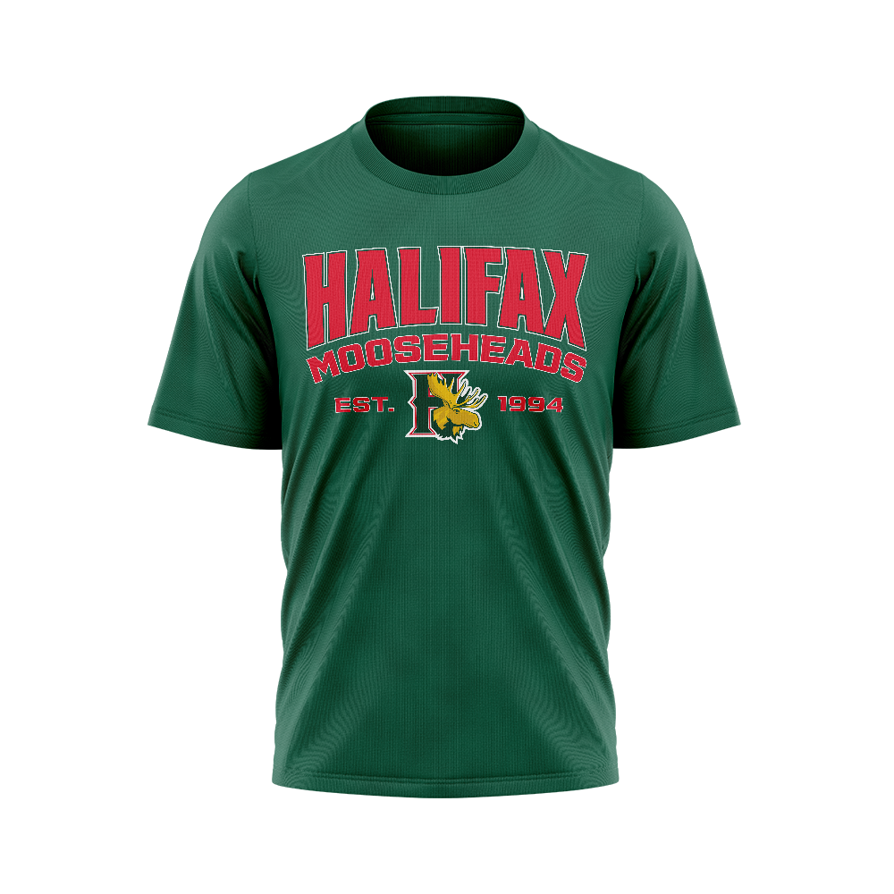 Halifax Mooseheads New Era Green T-Shirt