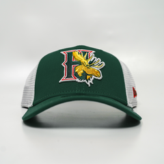 greenさんへ　AMBUSH CANVAS LOGO CAP Halifax Mooseheads 9Seventy Green Trucker Hat by New Era