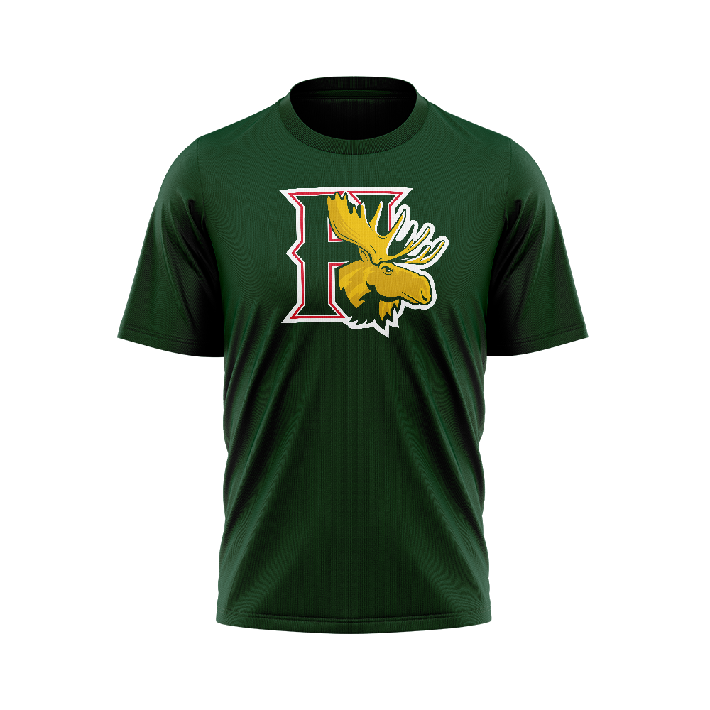 Halifax Mooseheads Team Logo Green T-Shirt