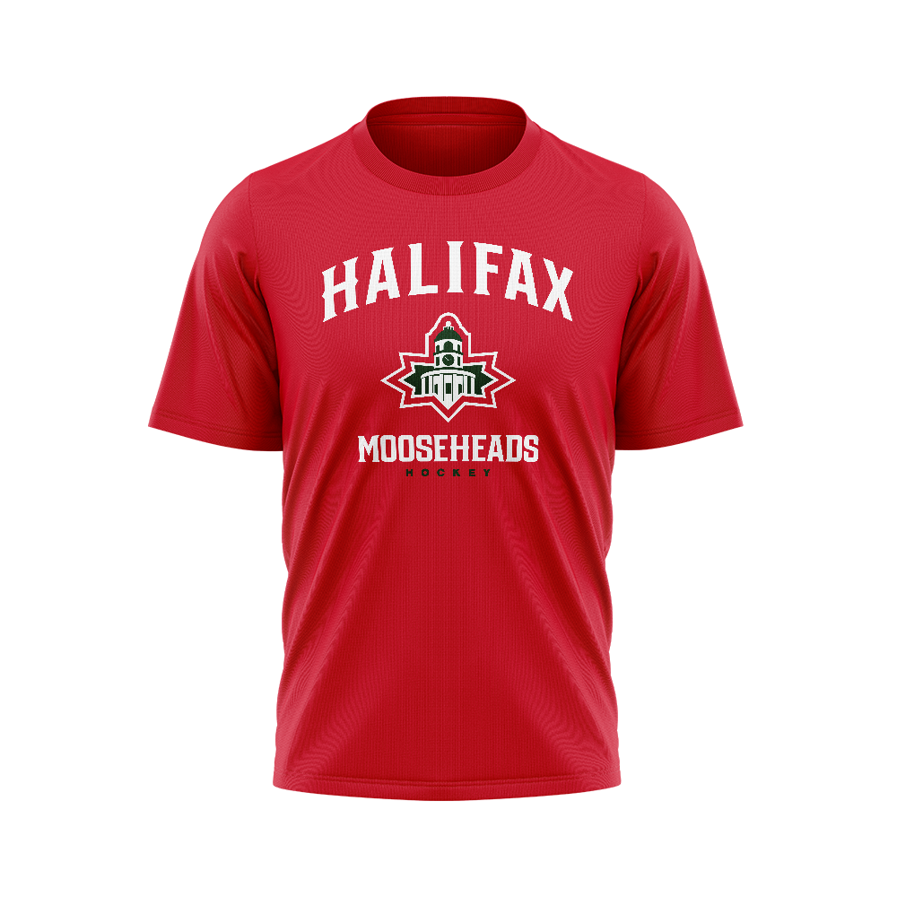 Halifax Mooseheads Citadel Logo Red T-Shirt
