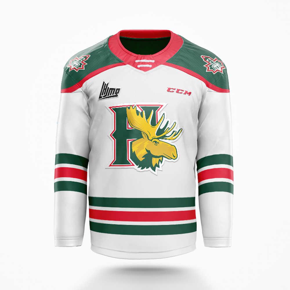 Halifax Mooseheads White Replica Jersey - Adult